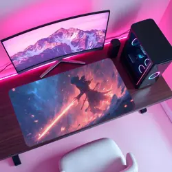 MTG Playmat - Spellblade Warrior with Fiery Blade | Epic Firestorm Art - Image 4