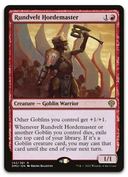 Rundvelt Hordemaster #142 (NM) Dominaria United DMU Magic MTG - Image 1