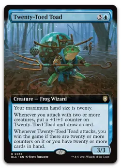 Twenty-Toed Toad (Extended Art) #51 (NM) Bloomburrow BLC Magic MTG - Image 1