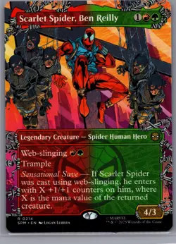 Scarlet Spider, Ben Reilly (Borderless) 0214 (R) MTG Marvel's Spider-Man (SPM) - Image 1