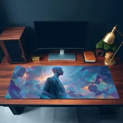 MTG Playmat - Holographic Illusionist in Mirror Realm | Abstract Magic Mat - Image 3