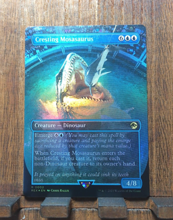 MTG Cresting Mosasaurus ( FOIL Borderless ) Universes Beyond: Jurassic World NM - Image 2