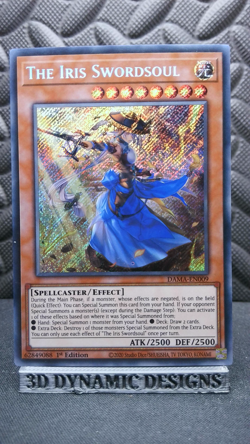 | Yugioh The Iris Swordsoul DAMA-EN009 1st Secret Dawn Of Majesty NM 🔥 | - Image 1