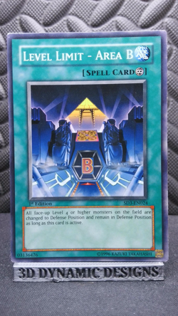 | Yugioh Level Limit - Area B SD3-EN024 Common Blaze Of Level NM/VLP 🔥 | - Image 1