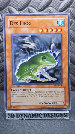 | Yugioh Des Frog CRV-EN026 1st Edition Common Cybernetic Revolution NM/VLP | - Image 1