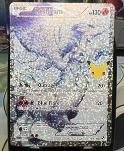 Pokemon Reshiram Celebrations Classic Collection Holo Ultra Rare Card 113/114 - Image 1