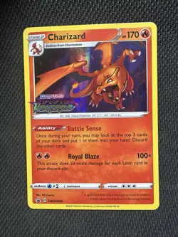 2020 Pokemon Vivid Voltage Stamped Promo Cards #SWSH066 Charizard NM - Image 1