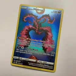 Pokemon Galarian Moltres SWSH284 Black Star Promos Holo Card - Image 1