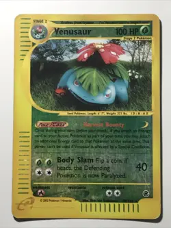 Venusaur Holo Rare Pokemon Card #30/165 E-Series 2002 Expedition Reverse Holo - Image 1