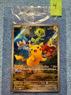 SEALED Pikachu 027 Sv: Scarlet & Violet Promo Cards Holo Paldea Evolved ETB - Image 1