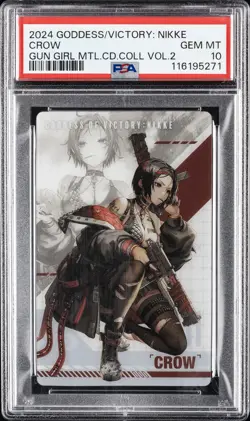2024 GODDESS OF VICTORY: NIKKE GUN GIRL METAL CARD COLLECTION VOL.2 CROW PSA 10 - Image 1