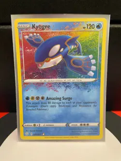 Pokemon Shining Fates Kyogre 021/072 Amazing Rare Holo Rare TCG Card 2021 - Image 1