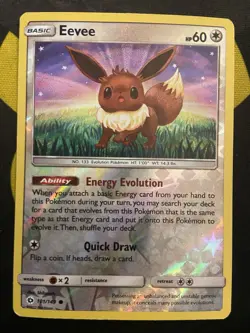 Pokemon Card MP Eevee - Sun Moon Base - 101/149 - Reverse Holo - Image 1