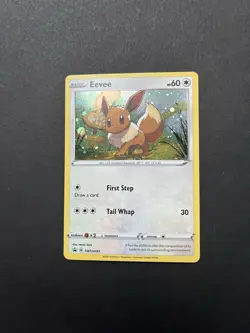 Eevee SWSH095 Black Star Promo Holo Pokemon Card - Image 1