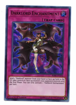 Yu-Gi-Oh Card: Darklord Enchantment BLRR-EN103 Ultra Rare 1st Edition! NM - Image 1