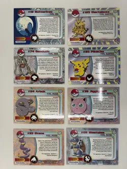 12 Vintage 1999 Pokemon Topps TV Animation Edition Cards Holo Pikachu-Various - Image 2