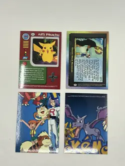 12 Vintage 1999 Pokemon Topps TV Animation Edition Cards Holo Pikachu-Various - Image 4