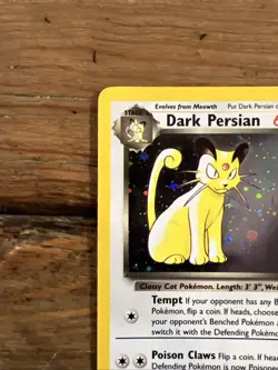 Dark Persian Pokemon Card, Wotc Black Star Promo #17 Holo Rare 2000. NM - Image 2