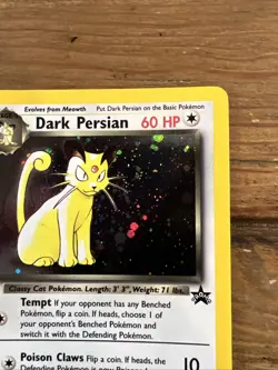 Dark Persian Pokemon Card, Wotc Black Star Promo #17 Holo Rare 2000. NM - Image 3