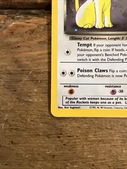 Dark Persian Pokemon Card, Wotc Black Star Promo #17 Holo Rare 2000. NM - Image 4