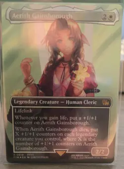MTG English Aerith Gainsborough (Borderless) (Surge Foil) NM Foil - Image 1