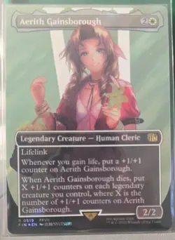 MTG English Aerith Gainsborough (Borderless) (Surge Foil) NM Foil - Image 2
