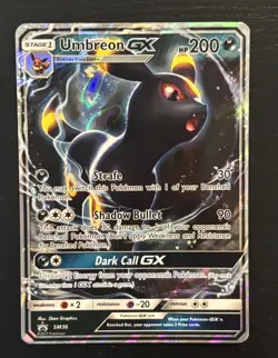 Pokemon Umbreon GX SM36 Black Star Ultra Rare Promo Card - Image 1