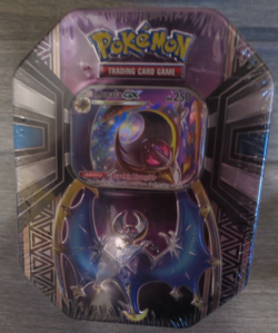 NEW Pokemon Cards TCG - Legendary Power: Lunala GX Tin - Sealed New - Image 1