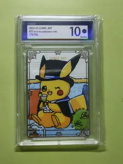 Pokemon TCG Card S-Chinese COMIC Art 179/195 Pikachu KMHY 10 --j05 - Image 1