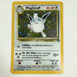 Wigglytuff 16/64 Jungle Holo WOTC Vintage Pokemon Card 1999 LP+ - Image 1