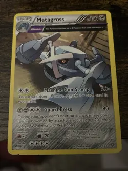Metagross 50/98 2015 XY Ancient Origins Pokemon Card Rare Full Art - Mp NON HOLO - Image 1