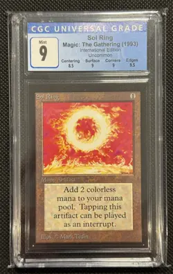 MTG 1993 Collectors Edition International CGC 9 Sol Ring Magic the Gathering - Image 1