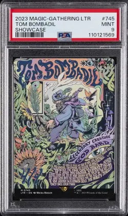2023 MTG TALES OF MIDDLE-EARTH SHOWCASE #745 TOM BOMBADIL PSA 9 - Image 1
