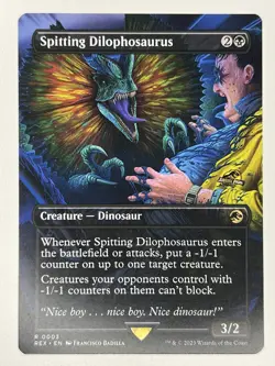 Spitting Dilophosaurus (Borderless) R Universes Beyond: Jurassic World - Image 1