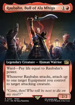 Raubahn, Bull of Ala Mhigo (Extended Art) - FINAL FANTASY (FIN) (Near Mint NM) - Image 1