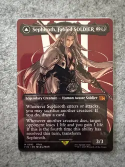 Sephiroth, Fabled SOLDIER (Borderless) MtG Final Fantasy Regular FIN0382 - Image 1