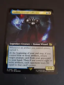 1x - Golbez, Crystal Collector - (extended art) - Final Fantasy FIN - NM MTG - Image 1