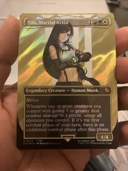 Tifa, Martial Artist (Borderless) (Surge Foil) Commander: Final Fantasy Foil - Image 1