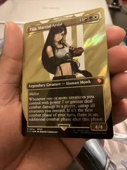 Tifa, Martial Artist (Borderless) (Surge Foil) Commander: Final Fantasy Foil - Image 3