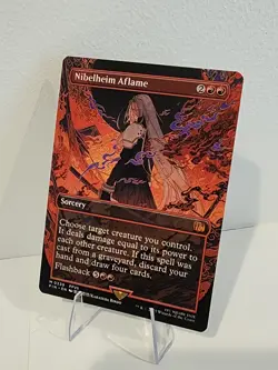 Nibelheim Aflame BORDERLESS FFVII Final Fantasy MTG FIN NM/M Non Foil - Image 1