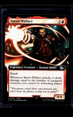 2025 MTG Magic The Gathering FIN Final Fantasy Extended Art #457 Barret Wallace - Image 1