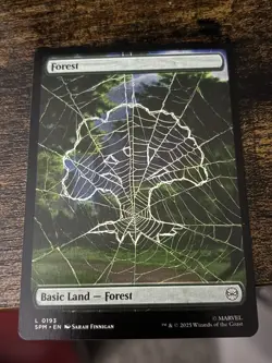 Forest 0193 (Foil) Full Art - Marvel's Spider-Man MTG - NM/M - Image 1