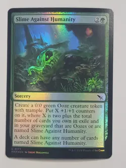 Magic: The Gathering Slime Against Humanity, FOIL NM English, MTG MKM Murders - Image 1