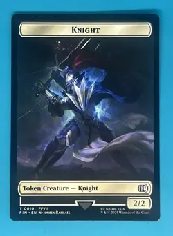 Mtg Final Fantasy Hero (0002) Knight (010) Double-Sided Token Regular - Image 1