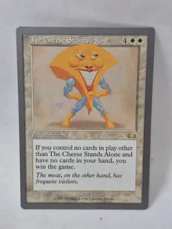 Vintage MTG "The Cheese Stands Alone" - Unglued (1998) Lightly Played - Image 1