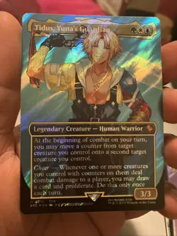 Tidus, Yuna's Guardian (Borderless) (Surge Foil) Commander: Final Fantasy Foil - Image 1
