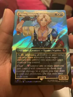 Tidus, Yuna's Guardian (Borderless) (Surge Foil) Commander: Final Fantasy Foil - Image 2