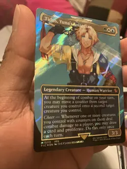 Tidus, Yuna's Guardian (Borderless) (Surge Foil) Commander: Final Fantasy Foil - Image 3