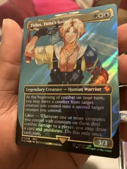 Tidus, Yuna's Guardian (Borderless) (Surge Foil) Commander: Final Fantasy Foil - Image 4