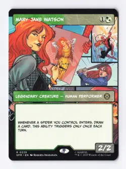 Mary Jane Watson (Borderless) 0229 (R) MTG Marvel's Spider-Man (SPM) - Image 1